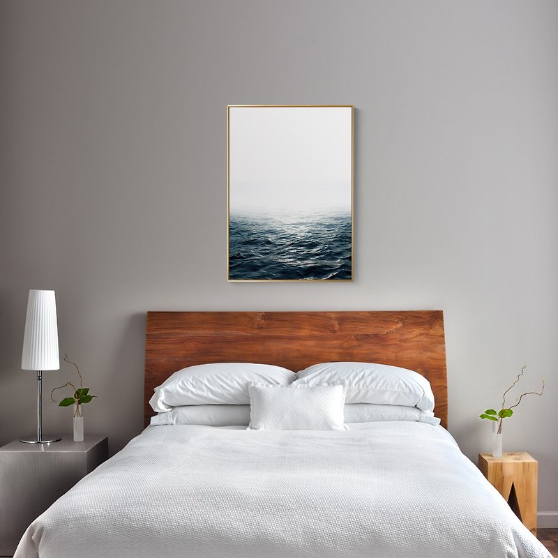 Wave-home decor, wall arts,Nordic paintings,Interior Design,hostel,wave,nature - Posters - Other Materials Multicolor