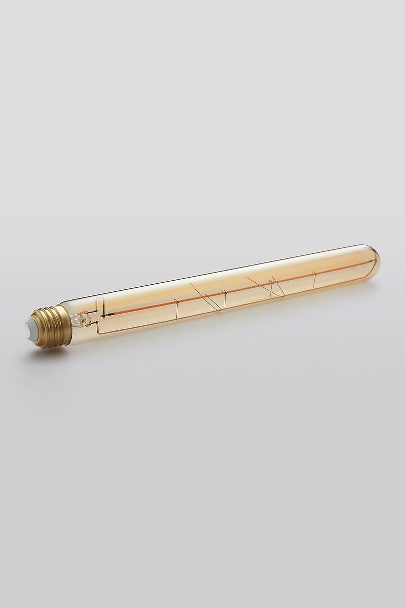 [Emberline T8 LED light bulb] Minimalist long design 30cm - Lighting - Glass Gold