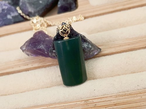 Pine St. Jewelry 松樹街輕奢珠寶 18K純金天然瓜料A貨 翡翠 藍水無事牌墜子