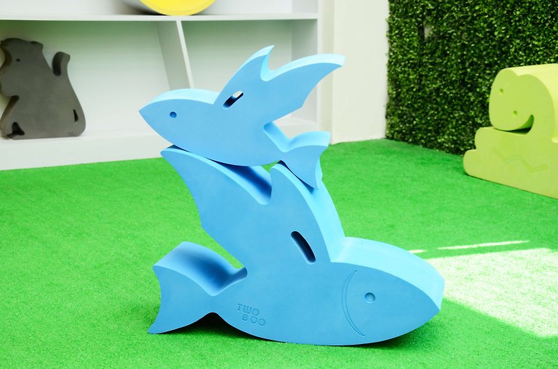 Three-dimensional animal furniture - flying fish (weight resistance 100KG) - เฟอร์นิเจอร์เด็ก - วัสดุอื่นๆ สีน้ำเงิน