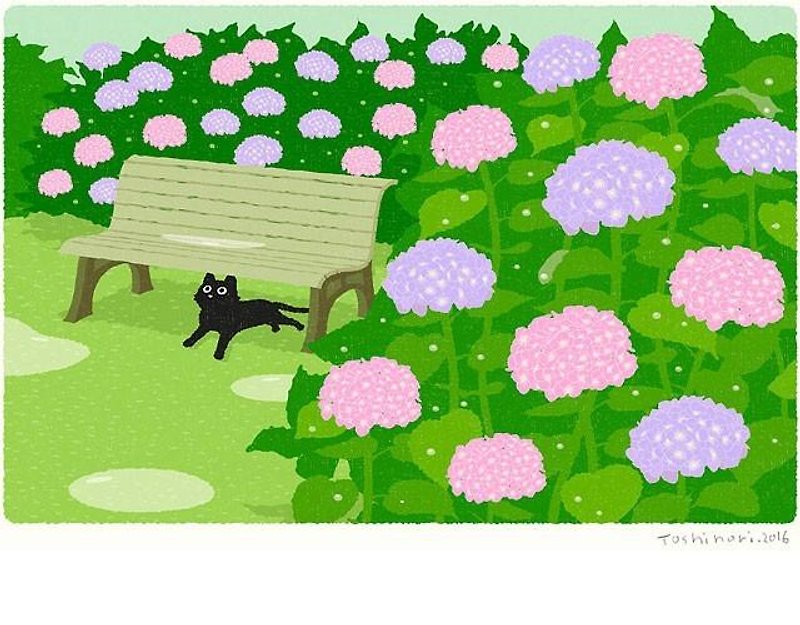 Tabneck Illustration Print (A3 size) | 06. Utsui Ridge | Art Posters - โปสเตอร์ - กระดาษ สีเขียว