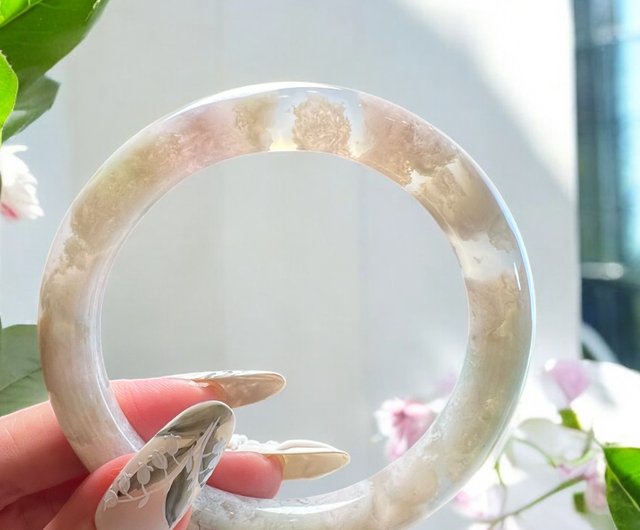 高品質 ピンクの桜瑪瑙ブレスレット 高品質]ピンク桜アゲートブレスレット/桜瑪瑙（約10mm玉