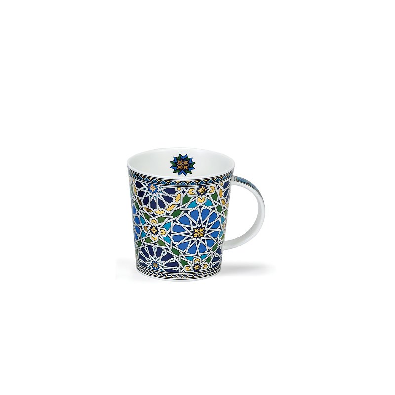 [100% Made in the UK] Dunoon Middle Eastern Style Bone China Mug-Light Blue-320ml - แก้วมัค/แก้วกาแฟ - เครื่องลายคราม 