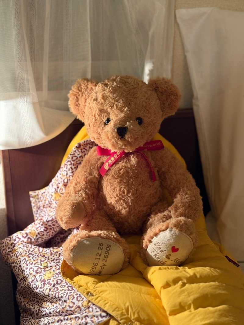 客製出生體重熊 新生兒禮物 滿月週歲禮物 婚禮謝親恩禮物 結婚禮 - 公仔/玩偶 - 聚酯纖維 咖啡色