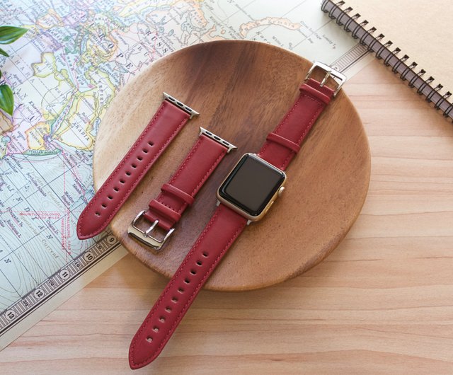 range leather apple watch band