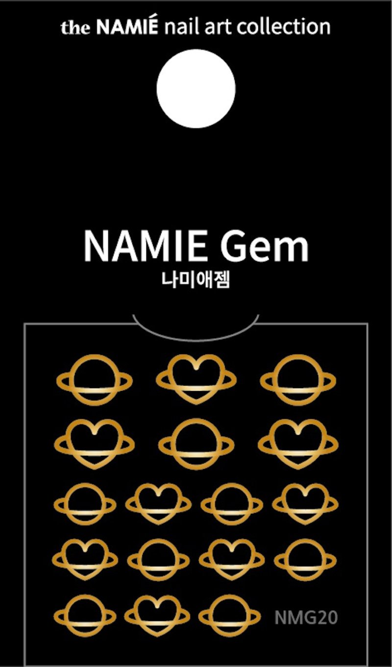 【專業用】NAMIE Gem 美甲裝飾藝術貼紙 Normal Metallic 20 - 指甲油/指甲貼 - 紙 金色