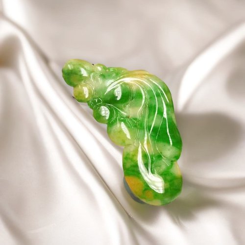 瓔珞翡翠 老三彩翡翠金魚 | 天然緬甸玉A貨翡翠 | 送禮