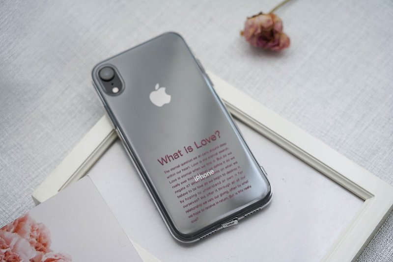 iPhone14 English phone case Android phone case soft transparent case anti-fall anti-scratch - Phone Cases - Other Materials Transparent
