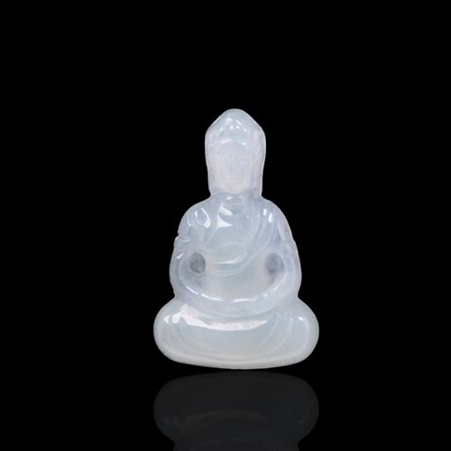 瓔珞翡翠 冰種翡翠觀音菩薩項鍊 | 天然緬甸玉翡翠A貨 | 送禮