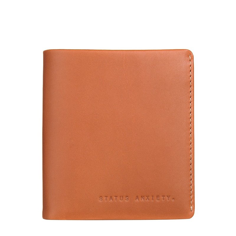 MERV Clip _Camel / Camel - Wallets - Genuine Leather Brown