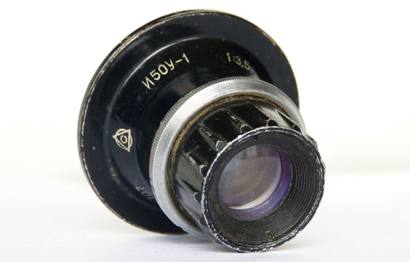 Industar 50U-1 50Y-1 red P Soviet enlarger lens 3.5/50 LZOS M39 mount - 相機/拍立得/底片相機 - 其他材質 黑色