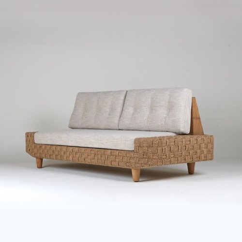 山茶花家具 藤椅沙發 -海草編織 平手設計/Indoor天然材質三人沙發
