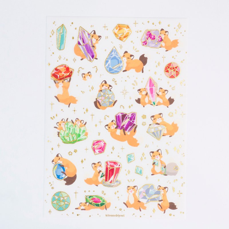|Minerals|Foil Stamping and Paper Stickers - Stickers - Paper Orange
