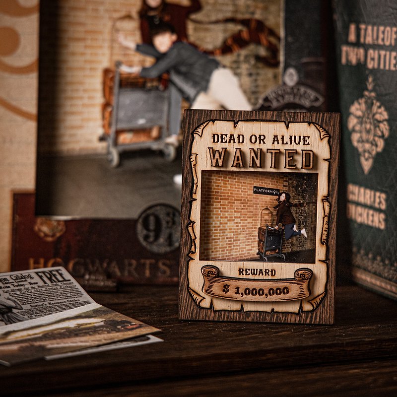 Wooden Retro Wanted Poster
