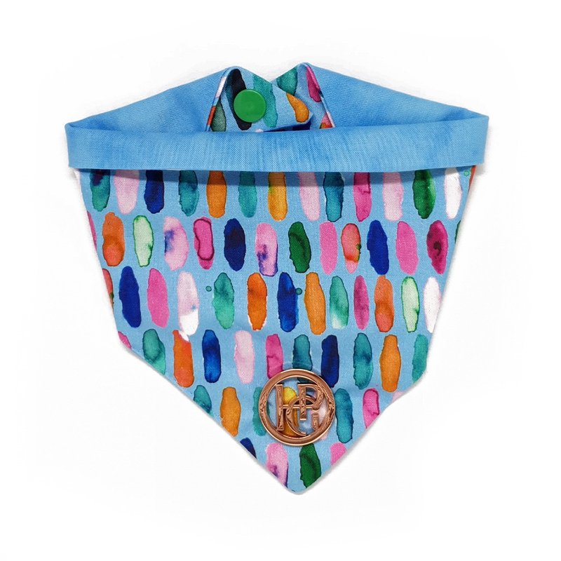 澳洲Happy Go Puppy 寵物領巾-雷根糖 - 寵物衫 - 棉．麻 