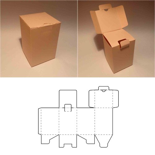 JustGreatPrintables Rectangular box template, rectangle box, shipping box, shipping container, PDF