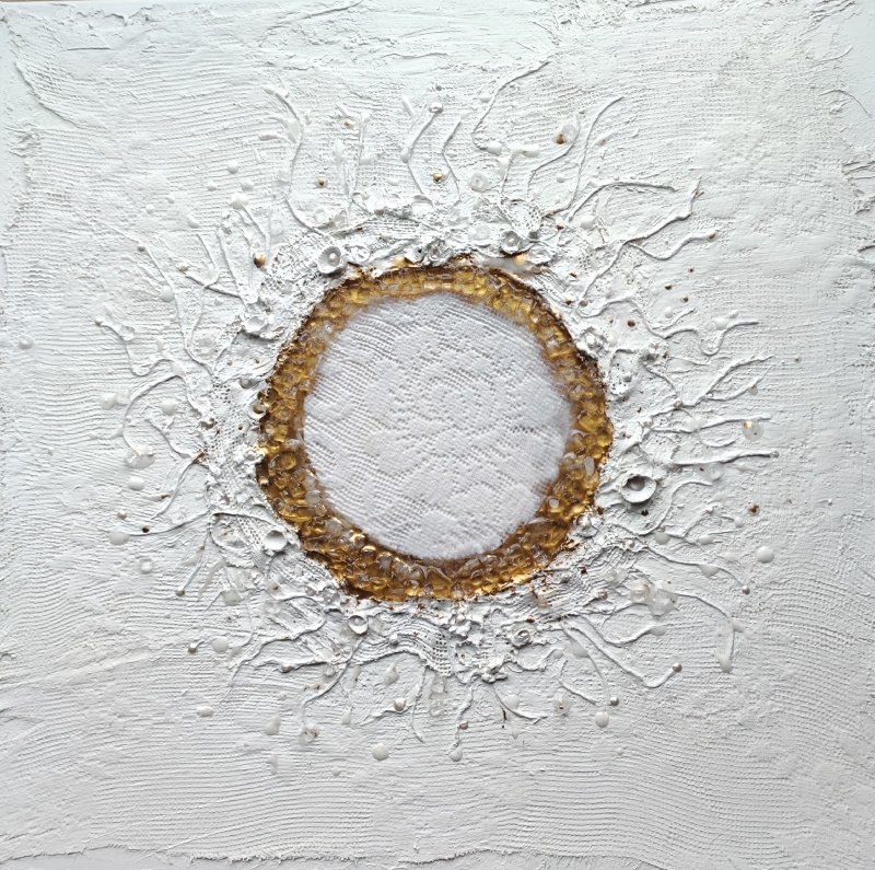 原创绘画。手工艺术品。Abstrackt 象征主义 艺术品 室内装饰 壁 - 海報/掛畫/掛布 - 其他金屬 白色
