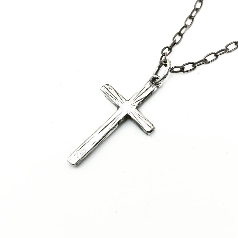 Cross sterling silver pendant - Necklaces - Sterling Silver Silver