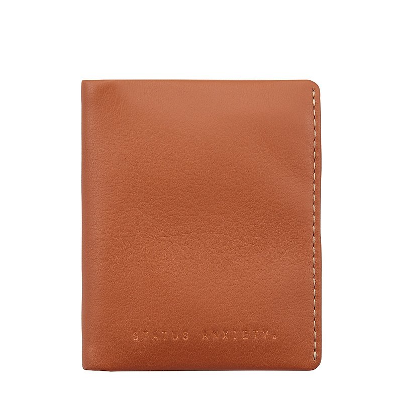 EDWIN card holder_Camel / camel - Wallets - Genuine Leather Brown