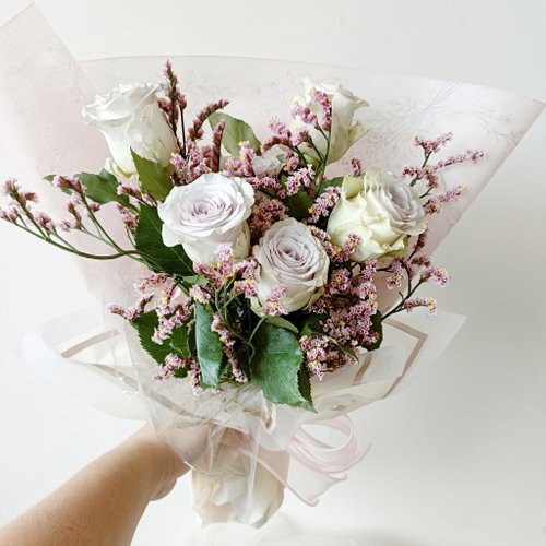 Kinki 手作Studio 母親節禮物 玫瑰康乃馨鮮花花束禮物 永生花乾燥花工商企業贈品