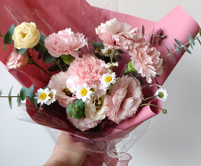 花束 24本 バラ 薔薇 カーネーション お祝 ギフト 母の日ギフト 母の日 父の日 アートフラワー 24本 24輪 アーティフィシャルフラワー 造花 葉付き リアル 薔薇 花束 24本の通販