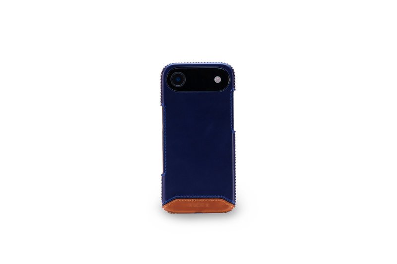 iPhone 17 Air 經典系列-磁吸手機皮套-海軍藍 - 手機殼/手機套 - 真皮 藍色