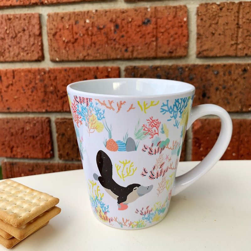NEW Latte Mug - Platypus - Mugs - Pottery Multicolor
