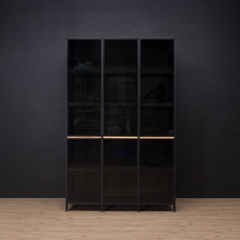 Creesor - Shido 40 工業風組合櫃 書櫃 展示櫃 收納櫃 - 書架/書擋 - 其他金屬 黑色