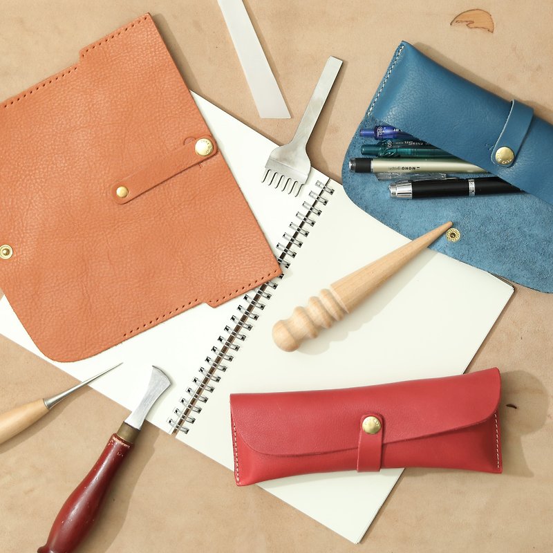 Vegetable tanned leather pencil case/Normal University Store [One person per class] - Leather Goods - Genuine Leather 