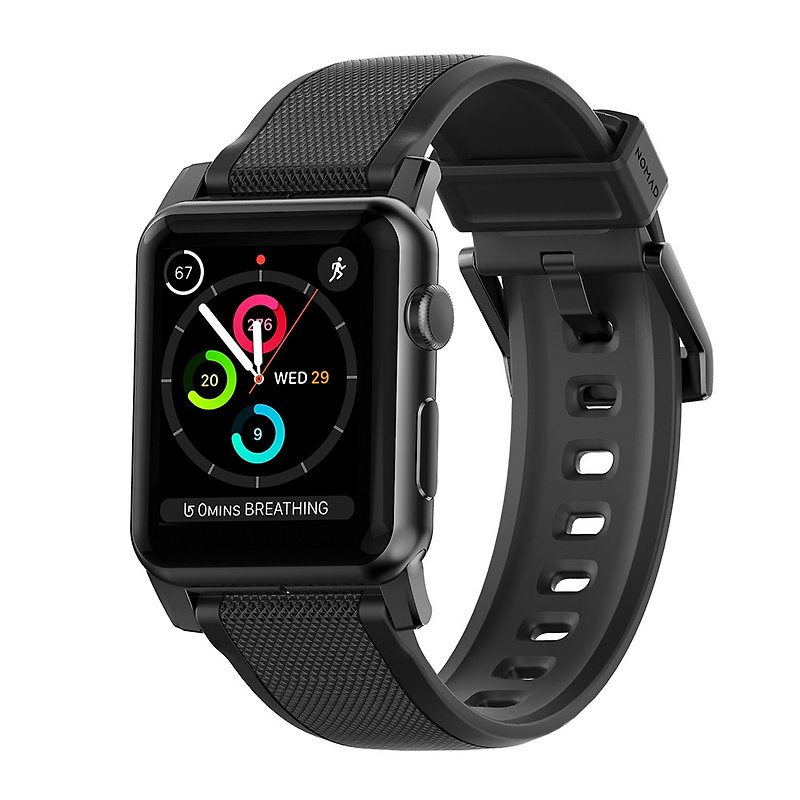 US NOMAD (Super Rugged Silicone Strap for Apple Watch)-Black-(856504004033) - อื่นๆ - ซิลิคอน สีดำ