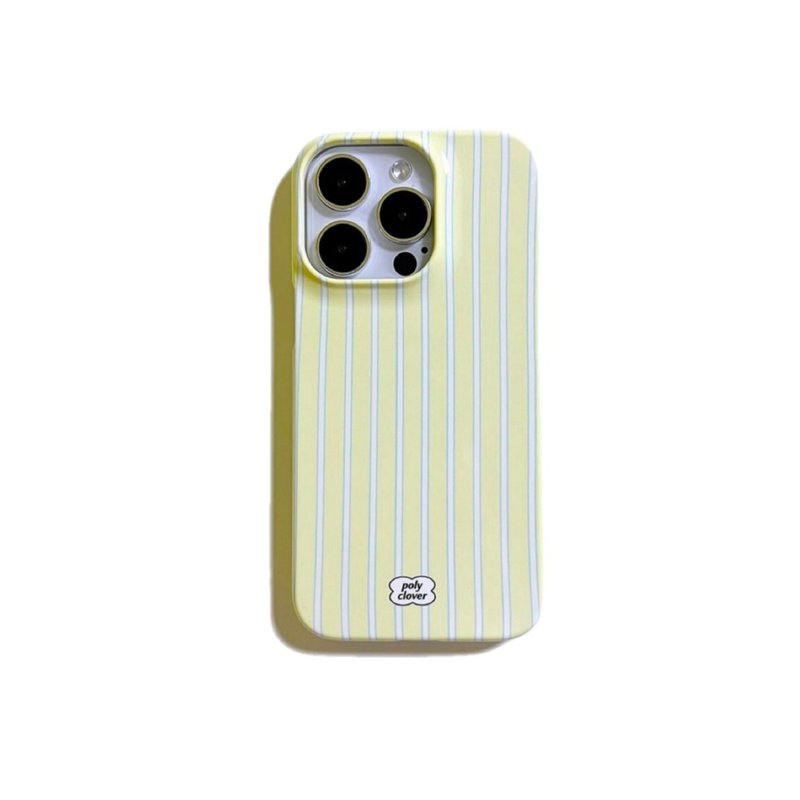 yellow stripes Phone Case - เคส/ซองมือถือ - วัสดุอื่นๆ สีเหลือง