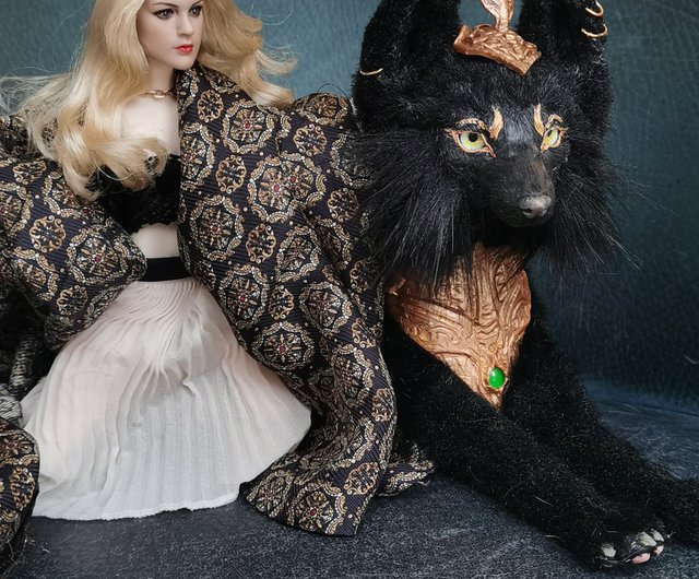 アヌビス エジプト 神 オオカミ ブラック アーマー ファンタジー