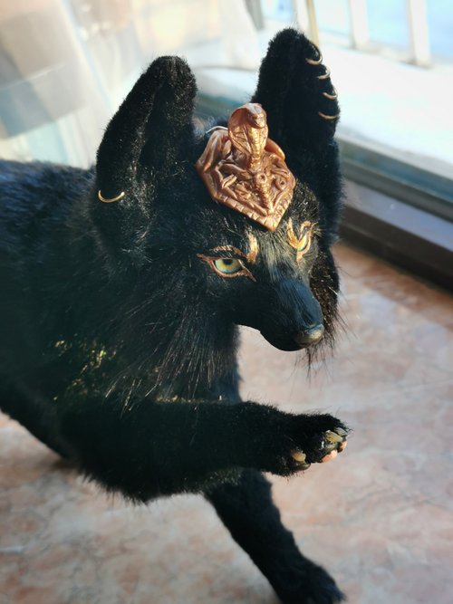 ガレージキット　アニマネッツ オオカミ型　装具アヌビス　狼　エジプト神 ガレージキット アニマネッツ オオカミ型 装具アヌビス 狼