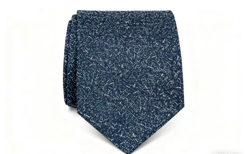 星河点点蓝色复古领带原创系列面料礼盒 - 領帶/領帶夾 - 絲．絹 藍色