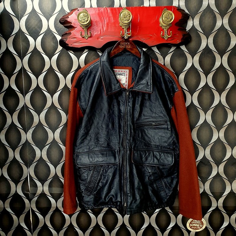 小龟葛葛-SONNETI UNION MADE OUTDOOR wool leather - Men's Coats & Jackets - Genuine Leather 