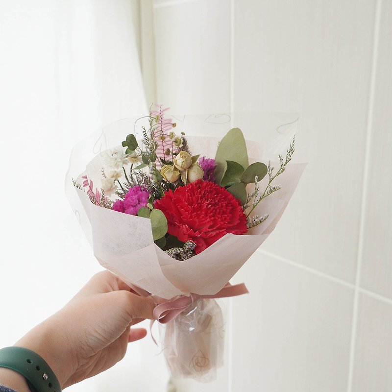 [Mother's Day Gift] Large Sola Flower (Fragrance Flower) Carnation Bouquet - ช่อดอกไม้แห้ง - พืช/ดอกไม้ 