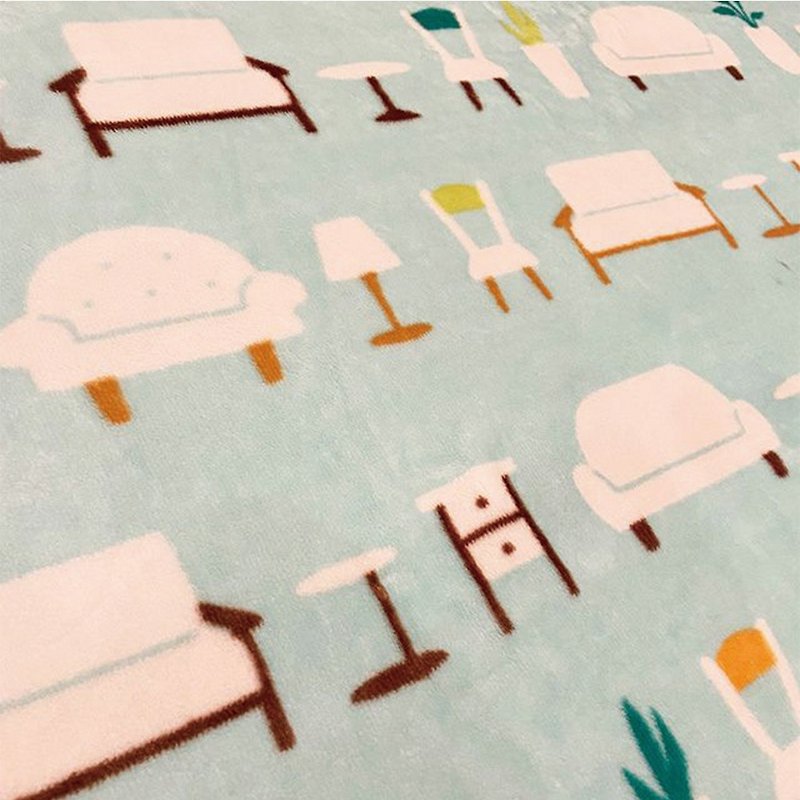 Japanese Maruzen Porukka Portuguese design Nordic illustration thin blanket - Blankets & Throws - Other Materials 