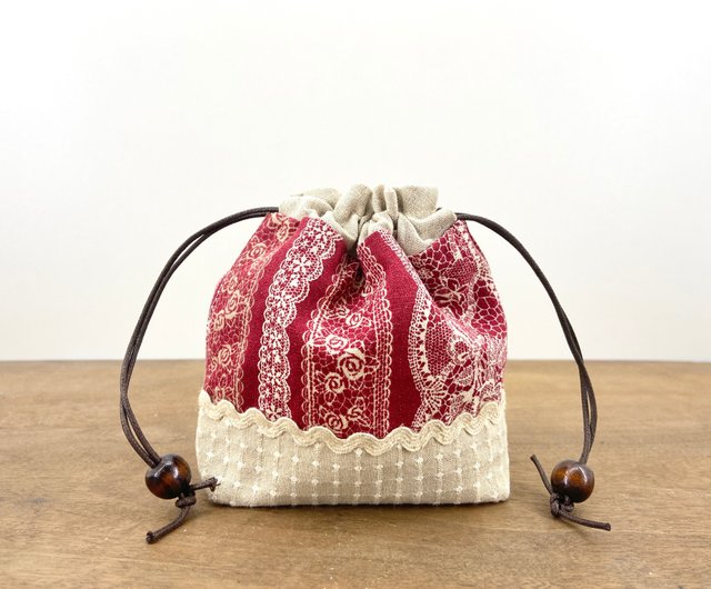 あおりポケットの巾着バッグ＊点と線模様製作所 How to make a drawstring bag with pockets - YouTube