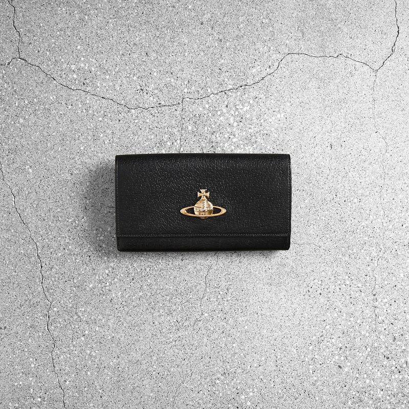 Vivienne Westwood Vintage Wallet - Wallets - Genuine Leather Black