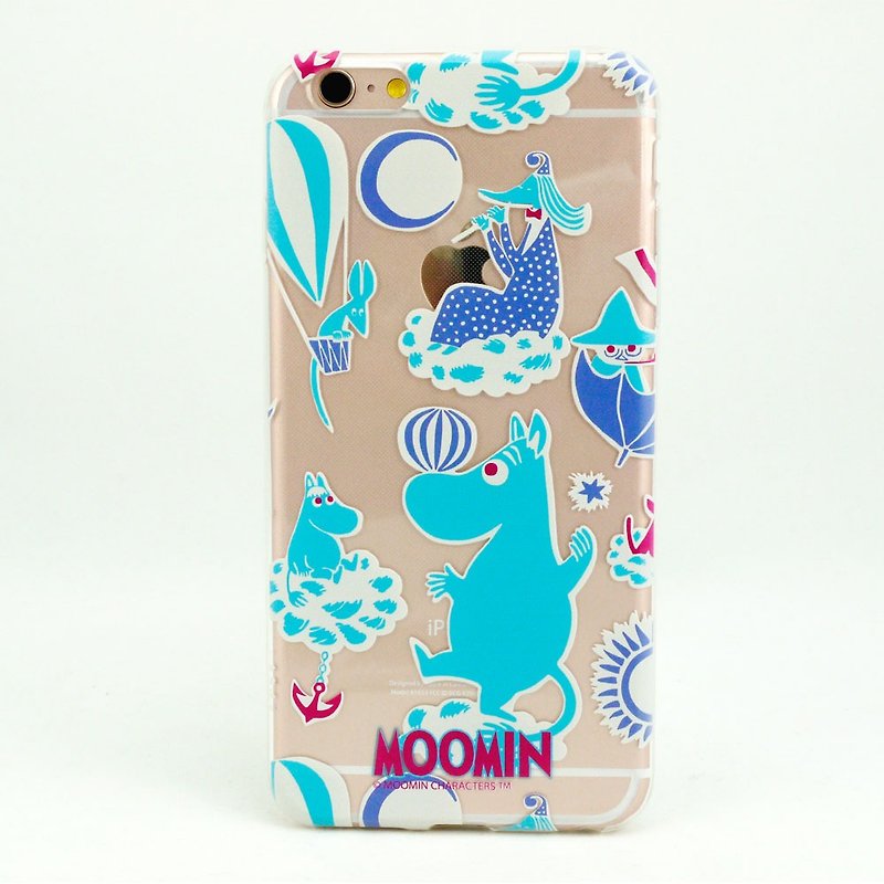 Air Compressed Air Protective Shell-Moominoom 米 授权 【Moomin Amusement Park】 - Phone Cases - Silicone Blue