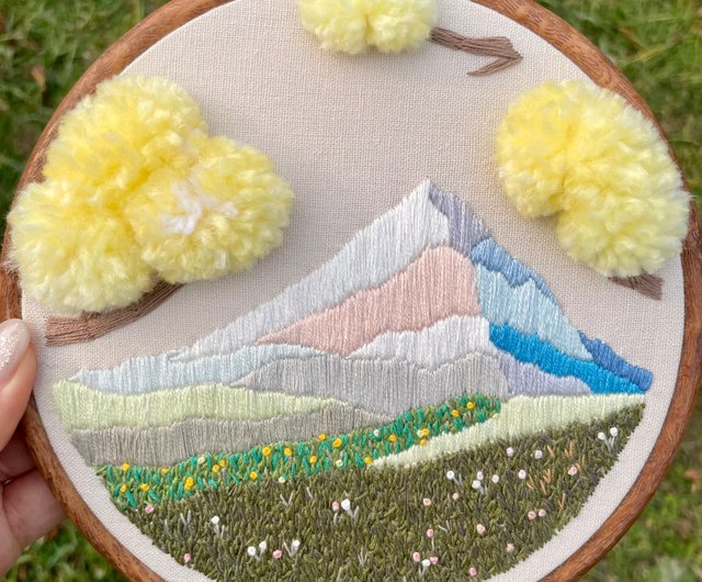 春の花】立体風景刺繍オーナメント*アートライフ* - ショップ