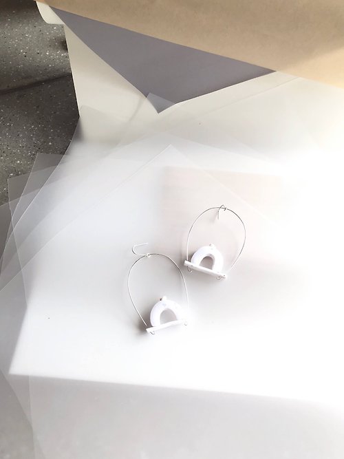 ONES.LAB •VOVA• 下午茶時光系列 手工軟陶耳飾 925純銀 獨特 立體設計