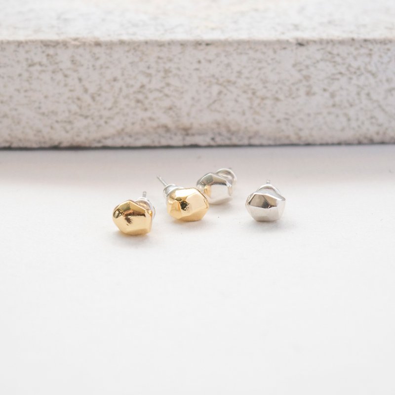 METEORITE MINI EARRING - Earrings & Clip-ons - Sterling Silver Gold