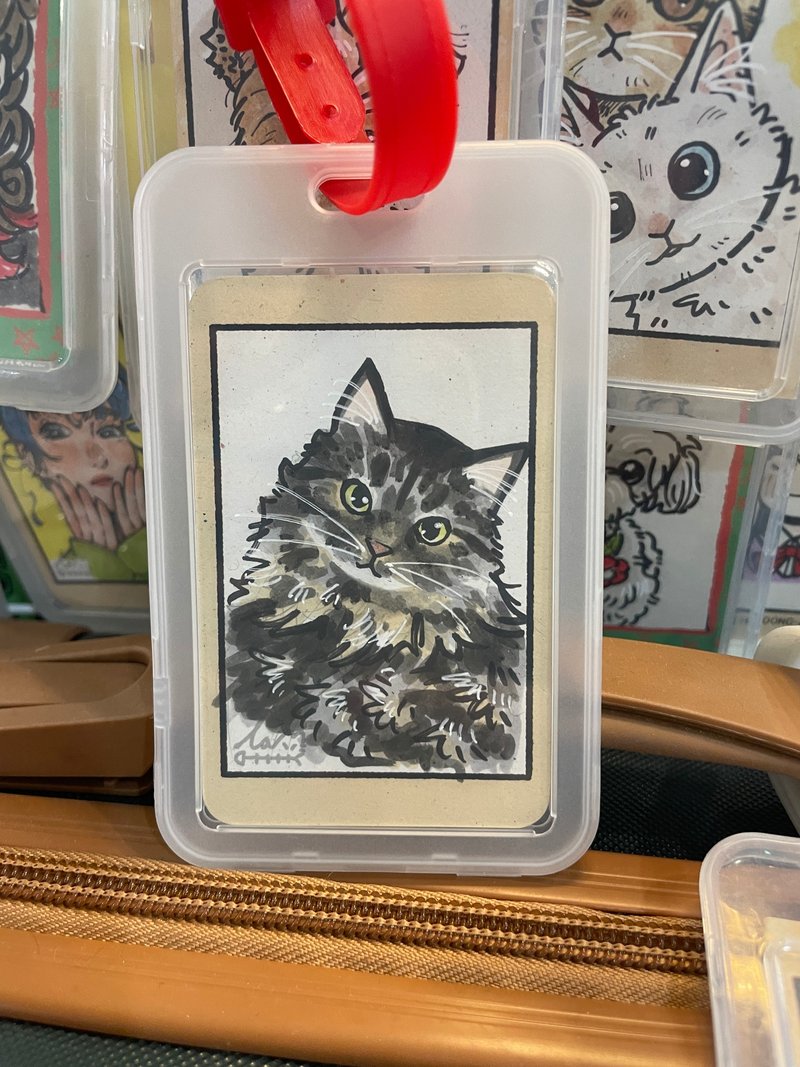 【Customized】Caricature Portrait Luggage Tag Card Holder - 行李吊牌 - 塑膠 白色