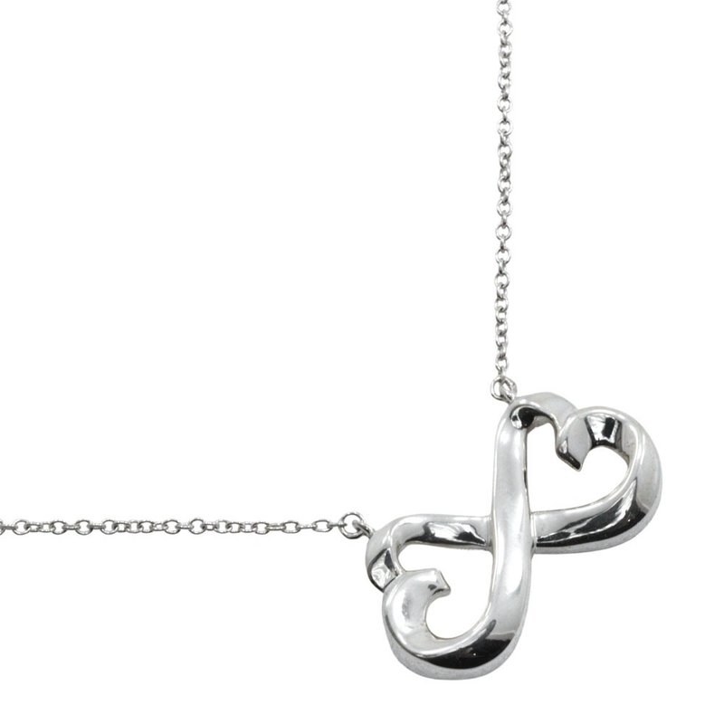【日本直送】ティファニー TIFFANY&Co. ダブルラビングハート ネックレス パロマ・ピカソ シルバー925 約4.4g レディース【中古】 - 項鍊 - 銀 銀色