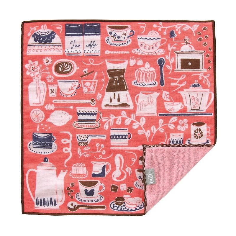 Cotton & Hemp Towels Pink - Japan Prailiedog Imabari Organic High Quality Pure Cotton Towel - Lunch Time