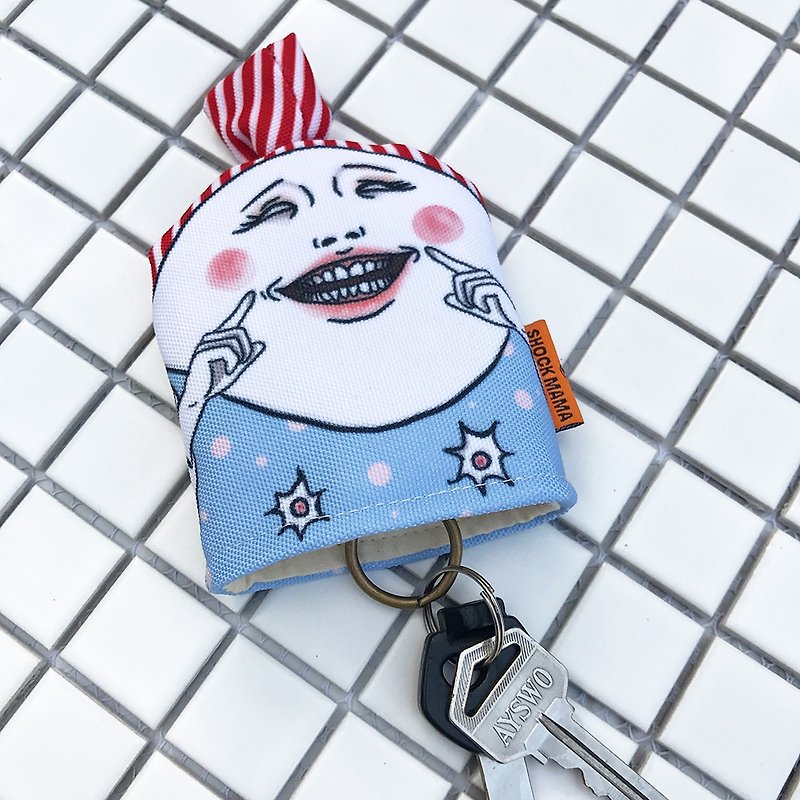 Keep smiling / key pouch