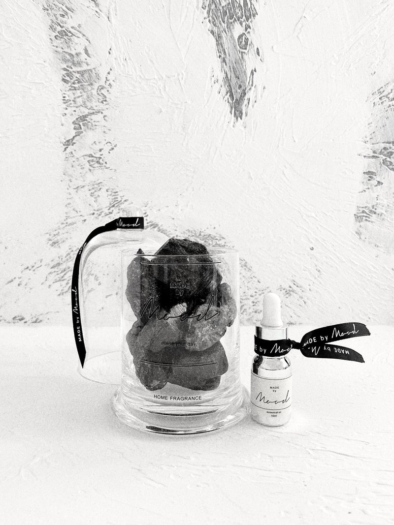天然擴香 黑碧璽 水晶原石香薰 - 香氛/精油/擴香 - 水晶 黑色