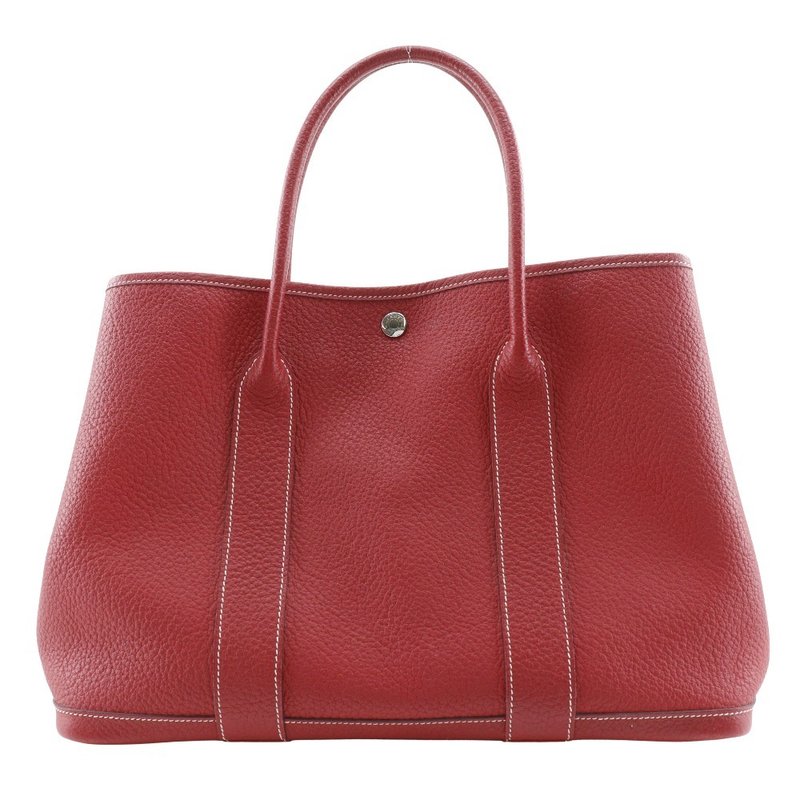 【日本直送】エルメス HERMES ガーデンパーティPM トートバッグ ネゴンダ 赤  レディース【中古】 - 手提包/手提袋 - 真皮 紅色
