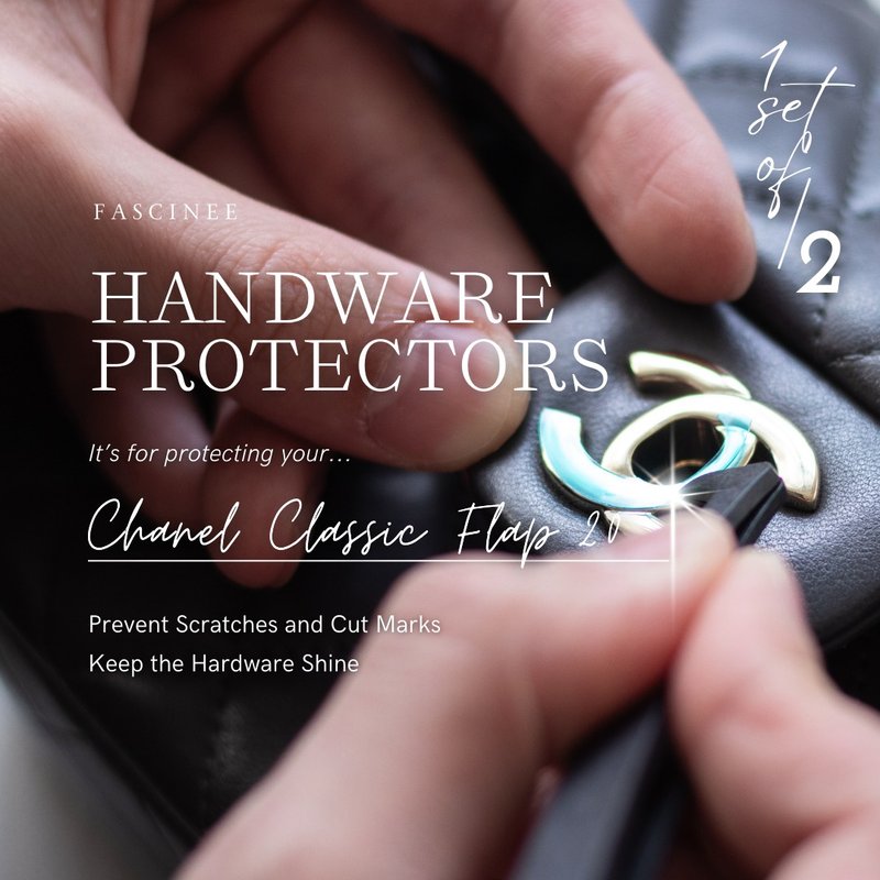 手袋金屬配件貼膜 / 保護貼 | 適用於 Chanel Classic Flap 20 - 化妝包/收納袋 - 其他材質 多色